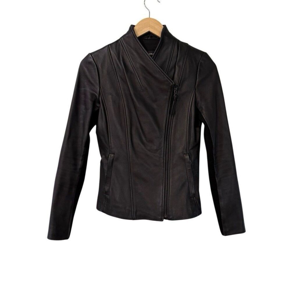 MACKAGE Dinah Leather Jacket in Black Size XS Read